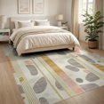 thumbnail image 3 of ODIKA 8'x10' Washable Area Rug Spots Spotted Cow Abstract Geometric Stripes Contemporary Designer for Living Room, Under Sectional, Family , Durable, Non-Slip, 3 of 7