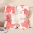 thumbnail image 5 of Manta con estampado de vaca, suave manta de franela polar, ligera, bonita, cómoda, cálida, con textura de vaca, para sofá, cama, oficina, 39 x 51 pulgadas, 5 of 5