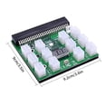 thumbnail image 4 of Fuente de alimentación de servidor de 12 V PCI-E 12x6 pines Adaptador Placa de conexión con pantalla de voltaje digital Inevent EL001480-00, 4 of 7