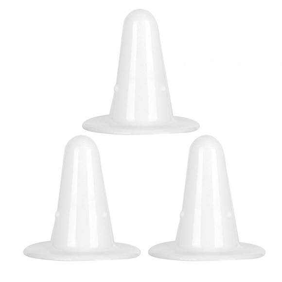 Pezón falso de vaca 3 piezas NikouMX Plástico Blanco