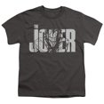 thumbnail image 2 of Batman Joker Text On Gray Kids T Shirt (Large) for Youth Toddler Boys and Girls, Charcoal, 2 of 5