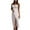 White, variant on IROINNID Women's V-Neck A-Line Dress Fashion Bohemian Loose Sleeveless Print Mid-Calf Dress Full-Length Dress