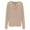 Beige, variant on CHUMUD Womens Tops Cowl Neck Ruched Long Sleeve Shirts Fall Trendy Teacher Clothes Office Business Dressy Casual Outfits