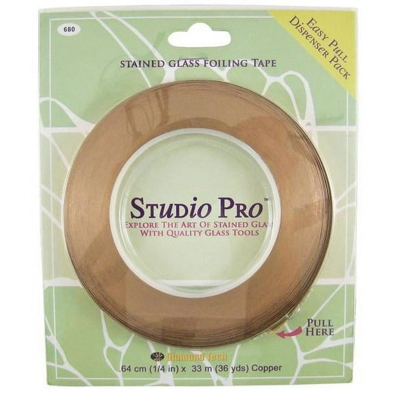 Studio Pro 1/4" 1Mil x36 Yds.Copper Foil Tape for Glass