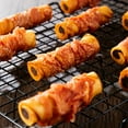thumbnail image 2 of 150g/5.29oz Chicken/Duck Wrapped Cowhide Chocolate Stick, Meat Dog Snacks, Made From Chicken/duck Meat And Beef Skin, Beef Stuffing, Healthy, High Protein, Easy To Digest, Long-lasting, 2 of 9