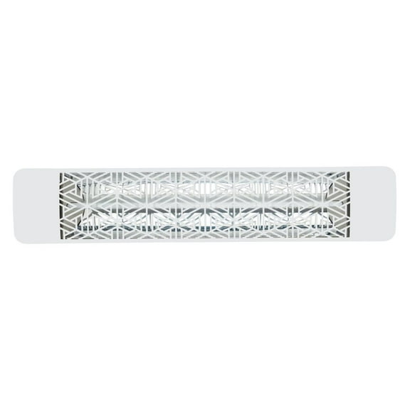 Eurofase Heating - 2000 Watt Single Element 39 Inch Electric Patio Heater-208 Voltage-White Finish-Mason Decorative Fascia
