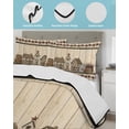 thumbnail image 3 of Full Size Quilt Bedding Set, Barn Star Wooden Reversible Summer Quilt 3 Pieces, Grey Farmhouse Berry Botanical Lightweight Bedspreads Coverlets with 2 Pillow Shams for All Seasons, 3 of 5