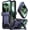 Metallic Blue, variant on Poetic Spartan Case for Moto Razr Ultra 2025, [Kickstand][Hinge Protection], Full-Body Rugged Case with Kickstand, Metallic Green