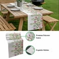 thumbnail image 5 of Pink Green Spring Table Runner - 70 Inch Long, Kitchen Dining Table Runner Dresser Scarves, Floral Eucalyptus Leaves Watercolor Plant Farmhouse Decor for Coffee Tables Wedding Party Banquet, 5 of 8