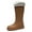 Brown, variant on AUXDIQ Rain Boots Women Knee-High Waterproof Rain Shoes Outdoor Garden Shoes