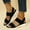 Black, variant on LoyisVidion Flat Casual Sandals for Women (Lightweight) - New Style Casual Women's Sandals and Slippers With Flat Bottom for Outer