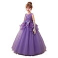 thumbnail image 2 of MAIHAN Girl Dress for Wedding Pageant Tulle Ball Gown Prom Kids Princess Birthday Party Bridesmaid Maxi Dresses(Purple,5-6 Years), 2 of 6