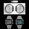 thumbnail image 4 of SKMEI Square Dial Business Men Watch Waterproof Dual Time EL Luminous Wristwatch -, 4 of 4