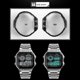 thumbnail image 4 of SKMEI Square Dial Business Men Watch Waterproof Dual Time EL Luminous Wristwatch -, 4 of 4