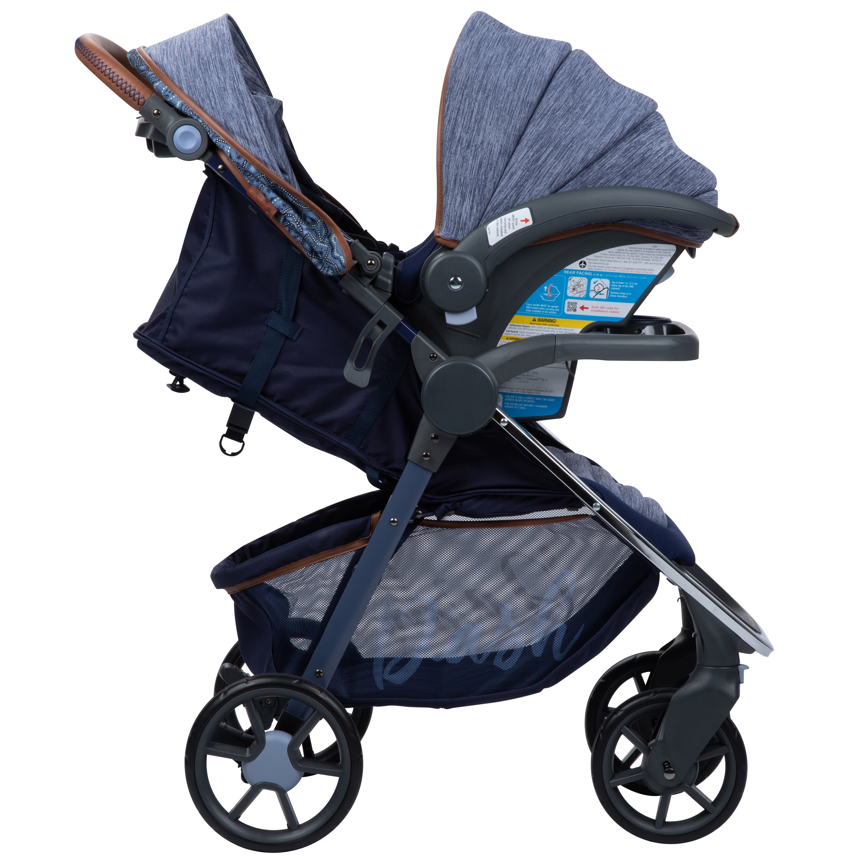 Monbebe Dash Travel System Stroller and Infant Car Seat Boho 