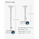 thumbnail image 3 of Montaje proyector mejorado, ajustable 360°, techo/pared, plata, 3 of 3