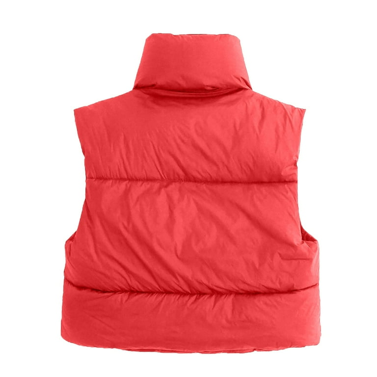  Women Cropped Puffer Vest with Hood Zip Up Sleeveless Bread  Jacket Winter Warm Vest Down Coat Quilted Puffer Vest Outerwear : Clothing,  Shoes & Jewelry