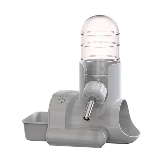 Milaget -Hamster Water Bottle, Auto Dispenser, Drinker, Feeder, Drinking Container, Leak Gray