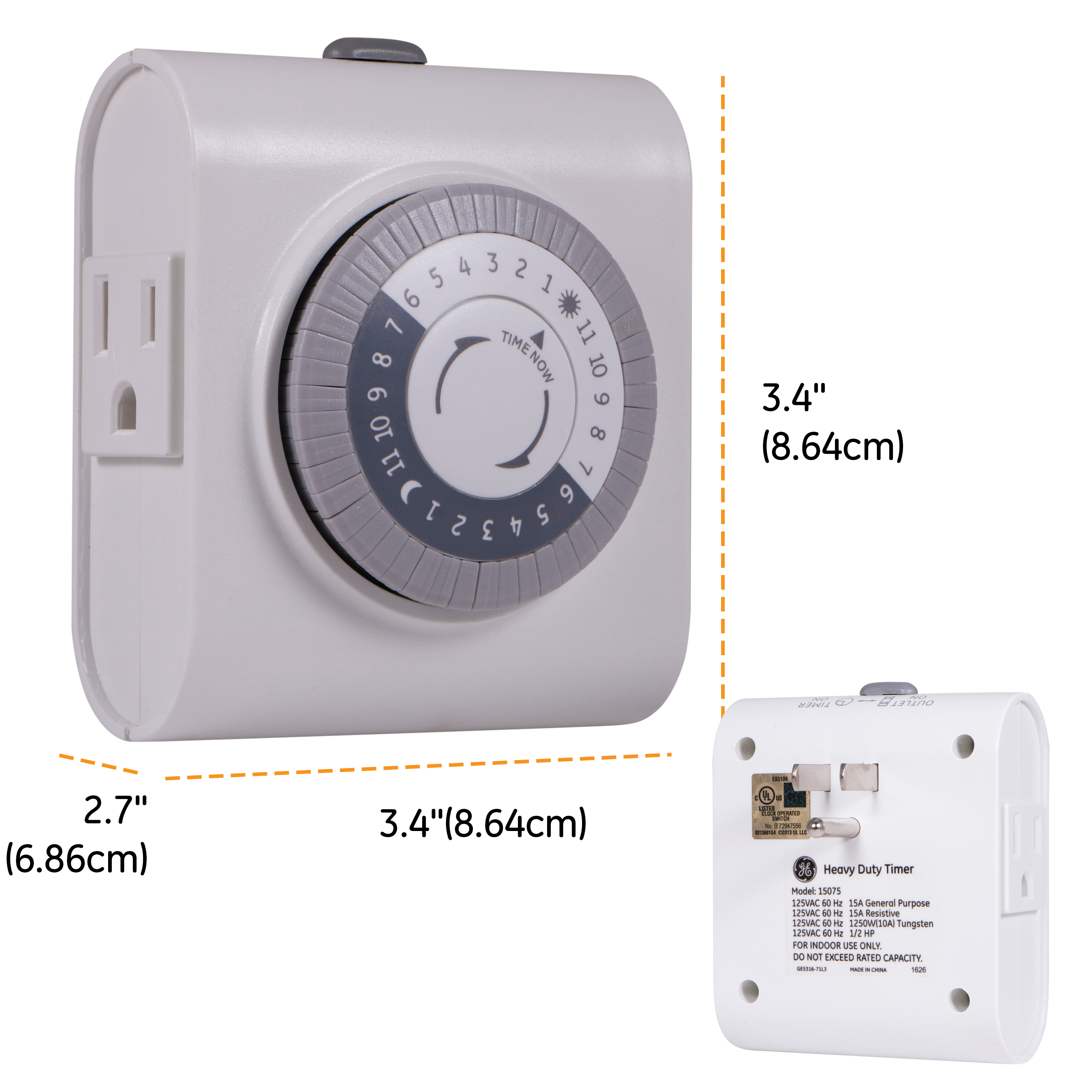 GE 24-Hour Heavy Duty Plug-In Timer with 2 Outlets photo 7