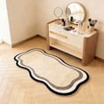 thumbnail image 5 of Fmbmuo Machines Washable Area Rugs for Bedroom Non-Slip Flower Absorbent Decoration, Fluffy Bohemian Low Pile Polyester Carpet, Beige, 5 of 5
