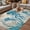 Teal Blue, variant on Teal Octopus Coastal Outdoor Rug for Patio/Deck/Porch, Non-Slip Large Area Rug 3 x 5 Ft, Vintage Summer Beach Nautical Indoor Outdoor Rugs Washable Area Rugs, Reversible Camping Rug Carpet Runner