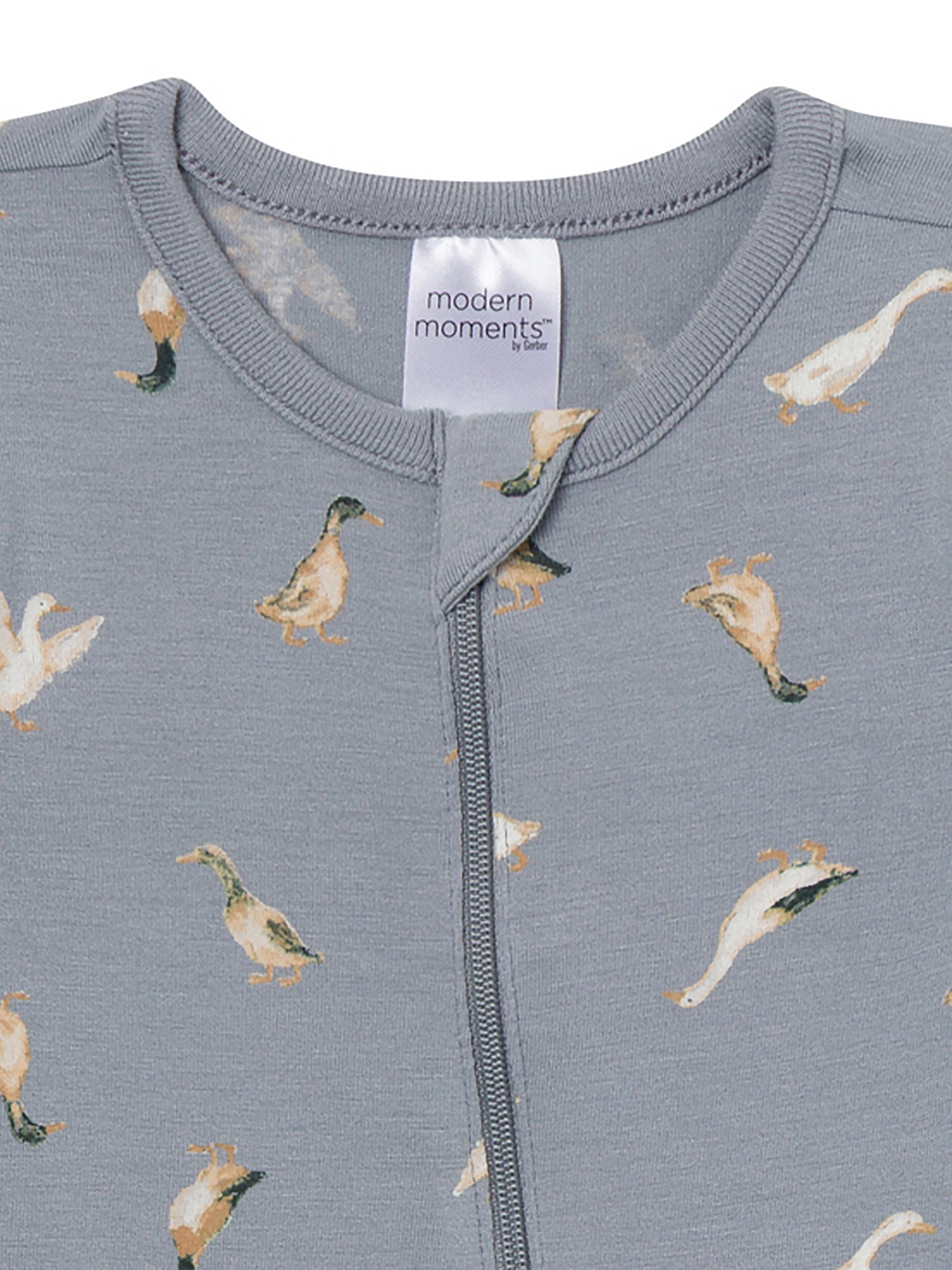 Modern Moments by Gerber Neutral Two-Way Zip Viscose Coverall, Sizes Newborn - 24 Months