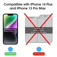 thumbnail image 2 of Protector de pantalla AmFilm de cristal templado para iPhone 13 Pro Max/14+, 2 of 6