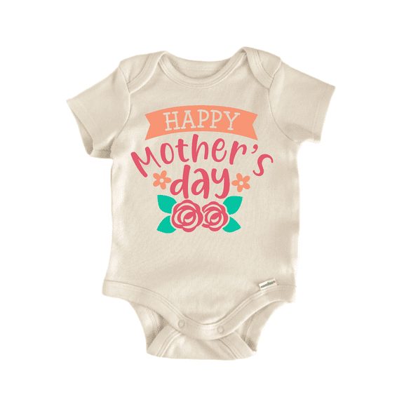 Happy Mothers Day Newborn Baby Bodysuit