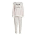 thumbnail image 5 of Secret Treasures Women's Hacci Fleece Long Sleeve Top and Joggers, 2-Piece Pajama Set, 5 of 5