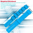 thumbnail image 3 of 2 Pcs Poids de Poignet Réglables Structure Simple Bracelet de Poignet pour Exercice Jogging Yoga Gymnastique Aérobic Pilates Violet, 3 of 8