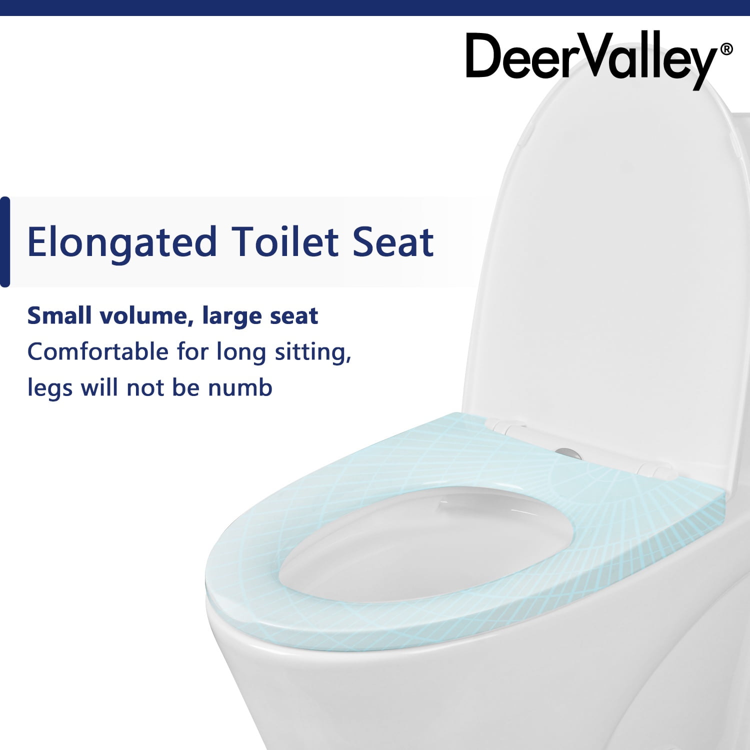 Ace 1.6 GPF Dual-Flush Toilet Modern Elongated One-Piece Toilet for Floor Mounted Glazed Surface (Seat Included) DV-1F52102R