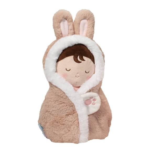 Muñeca de peluche Douglas Baby Bunny Hug de 30 cm con manta envolvente para bebés