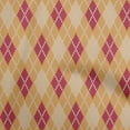 thumbnail image 1 of oneOone Silk Tabby Brown Fabric Argyle Craft Projects Decor Fabric Printed By The Yard 42 Inch Wide, 1 of 4