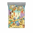 thumbnail image 2 of Cartoon Bedding Set with Sheet & Covers, Savannah Animal Family Volcanos Mammals Nature Beasts Hippo Camel Sketch Design, Printed Bedroom Decor 2 Shams, 4 Sizes, Multicolor, by Ambesonne, 2 of 3