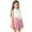 Q014-Pink, variant on hengsof Girl's 2 Piece Skirt Set Flower Sleeveless Button Down Shirt Pleated Skirt Cute Outfit Summer Lapel Fashion Shirt Set