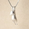 thumbnail image 2 of harmtty Women 925 Sterling Silver Lovely Jumping Cat Pendant Necklace Collar Jewelry, 2 of 7