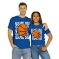 thumbnail image 2 of Vintage Game Day Basketball T-Shirt Retro Women's Unisex Graphic Tee Royal Blue 5XL, 2 of 5
