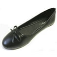 thumbnail image 6 of Shoes8teen Womens Ballerina Ballet Flats Shoes Leopard & Solids 8500 Black 8, 6 of 9