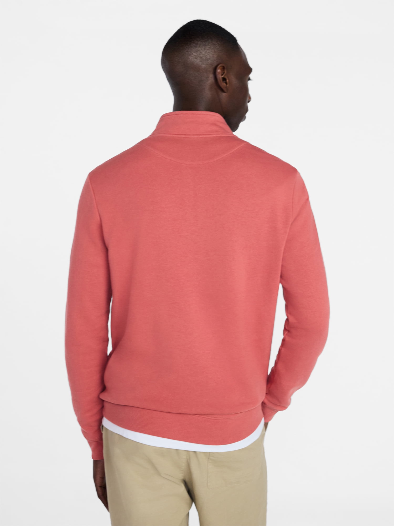 George Men's Washed Terry Quarter Zip Sweater, Sizes S-3XL