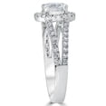 thumbnail image 3 of 1 3/4ct Halo Diamond Engagement Ring Splt Shank Ring Set 14K White Gold, 3 of 4