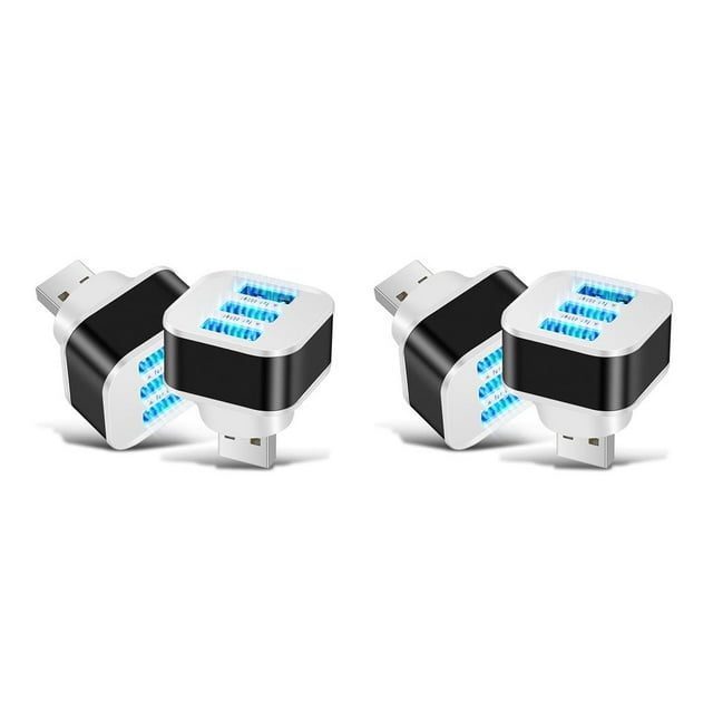 Wisewang Charger USB Hub USB2.0 5V 3 Ports Electronic Charging Expander 1000mA Splitter Charge Adapter Extender for Phone 2PCS 2Set