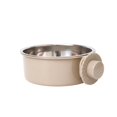 thumbnail image 2 of Stainless Steel Non-Spill Dog Bowl for Crate, Adjustable Hanging Pet Water Bowl for Crate & Kennel, Heavy Duty Splash Proof Feeder for Medium Large Dogs,Gray, 2 of 3
