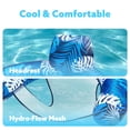 thumbnail image 4 of Silla inflable con fideos para piscina, color azul holgazán, con estampado de plantas, 4 of 8