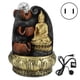 thumbnail image 1 of Estatua de Buda de escritorio, fuente, adorno de agua corriente con luz y bola, decoración de paisaje de resina, 1 of 8