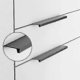 thumbnail image 2 of 10pcs Black Handles,invisible,matte Black Furniture Handles In Aluminum Alloy Center Distance 96mm, 2 of 5