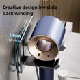 thumbnail image 3 of Soporte de aluminio para secador de pelo, autoadhesivo montado en la pared, sin taladro, estante para secador de pelo para Dyson, organizador de almacenamiento para baño sin perforaciones, 3 of 5