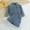 Dark Blue, variant on Wavsuf 4-8 Years Old Spring And Fall Models Imitation Denim Skirt Suit Buttons Lapel Holes Denim Jacket + Skirt Two-piece Suit Blue Size 4Y