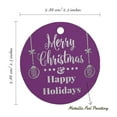 thumbnail image 6 of Inkdotpot Pack Of 100 Merry Christmas & Happy Holiday Favor Paper Tags Craft Real Silver Foil Hang Tags, 6 of 6