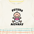 thumbnail image 4 of Inktastic Future Actuary Baby Girl Girls Baby Dress, 4 of 5