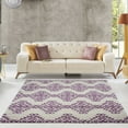 thumbnail image 2 of Ladole Rugs Modern Soft Trellis Geometric Bedroom Dining room Living Room Carpet Area Rug in Ivory-Berry, 2 of 4